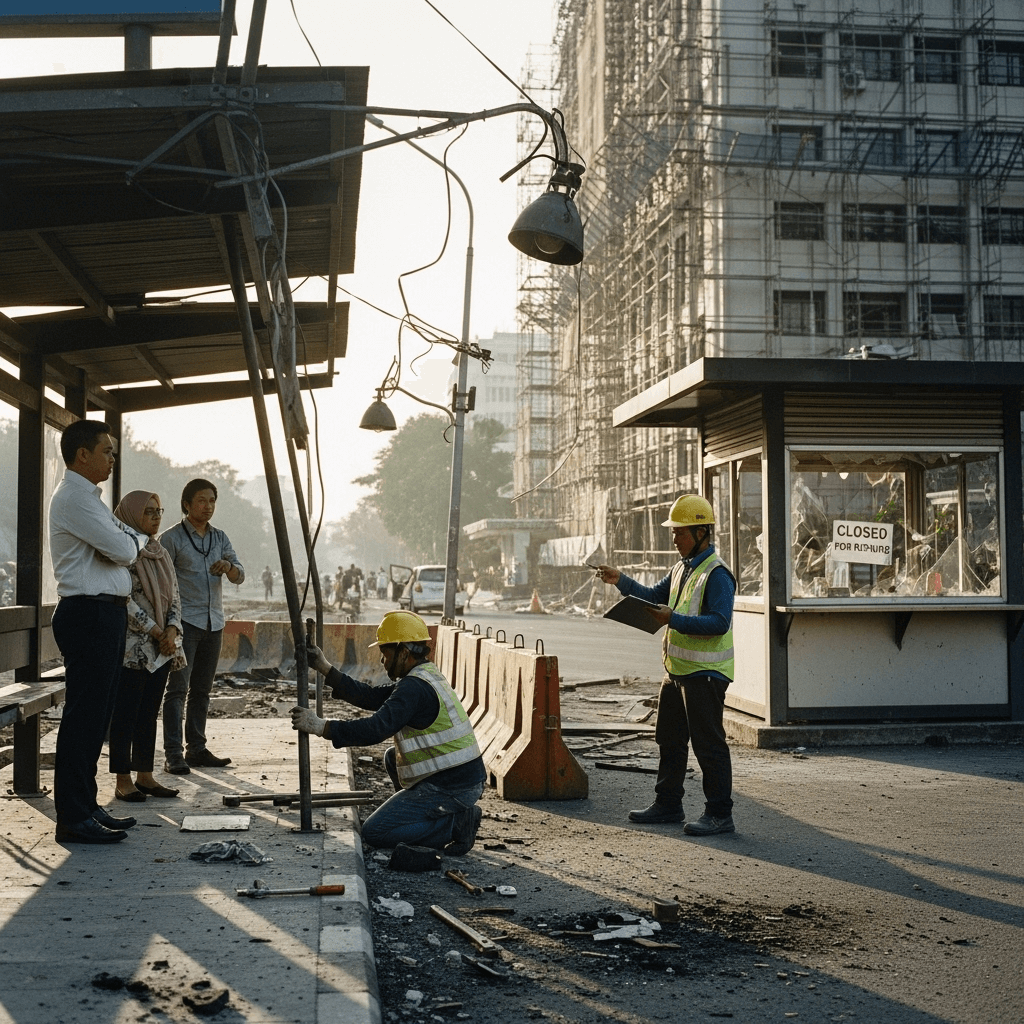 Kerusakan Akibat Kerusuhan Jakarta Capai Rp180 Miliar Lebih