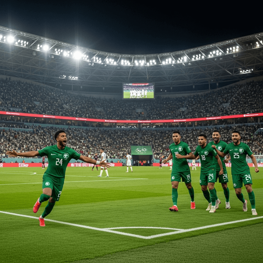 Arab Saudi Tunjukkan Ketangguhan, Kalahkan Makedonia Utara Lewat Comeback